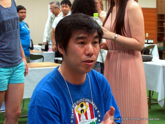前田亮六段。アメリカの囲碁界で最も有名な日本人棋士。