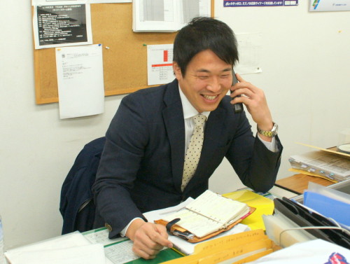 2015年3月、チーム広報をしていた当時の坪井新監督