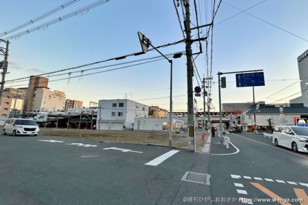 北→南に向かって撮影。