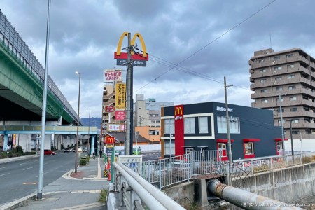 西側から撮影。