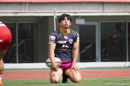 3本のトライで「最後はヘトヘトでした」と江川。