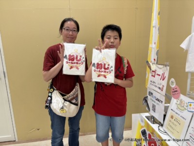 ほぼ毎回参加のおかかさんファミリー。ついにTシャツをゲット!